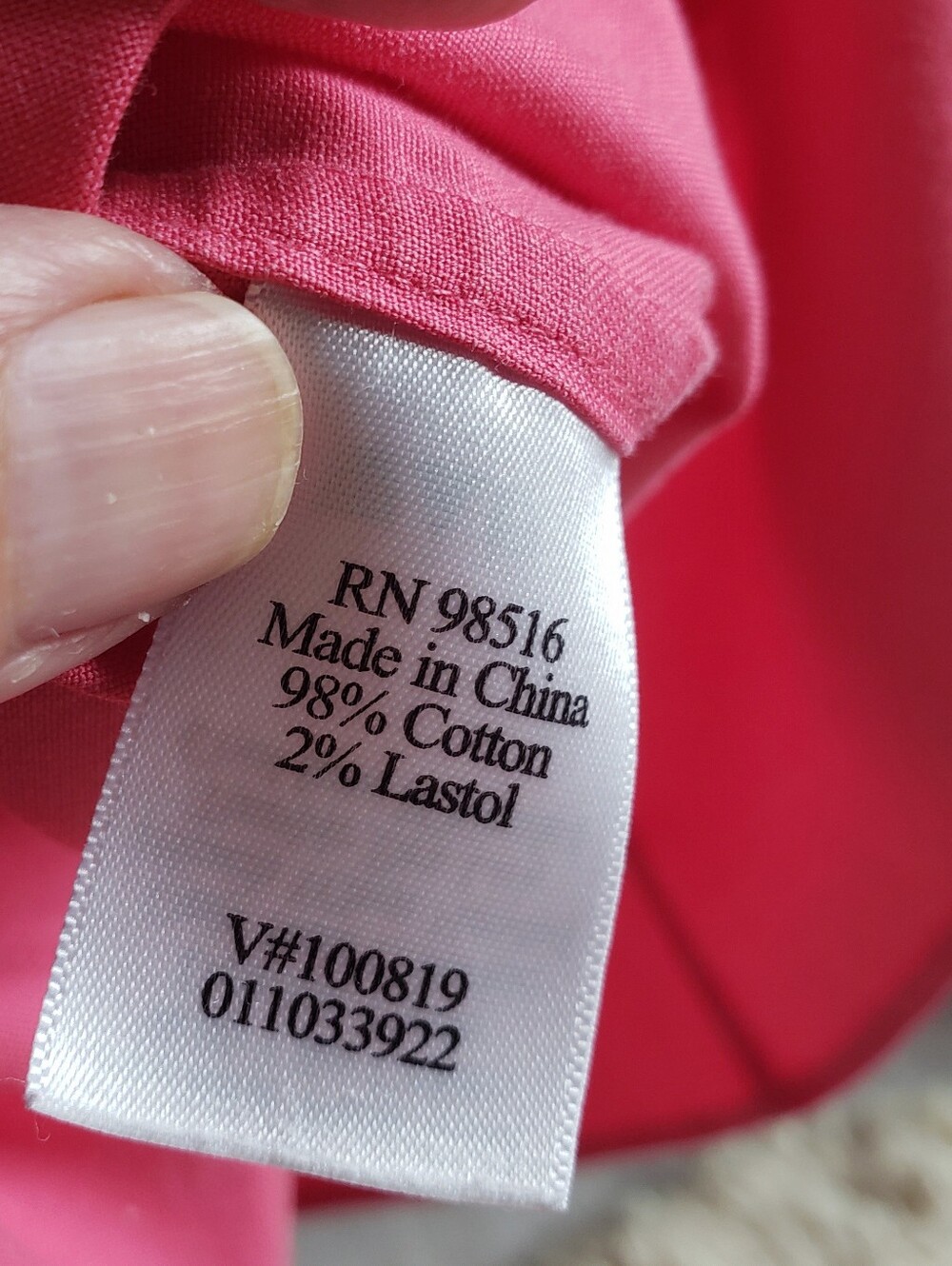 Coldwater Creek Pink Short Sleeve Cotton Blouse 2X - Picture 4 of 10